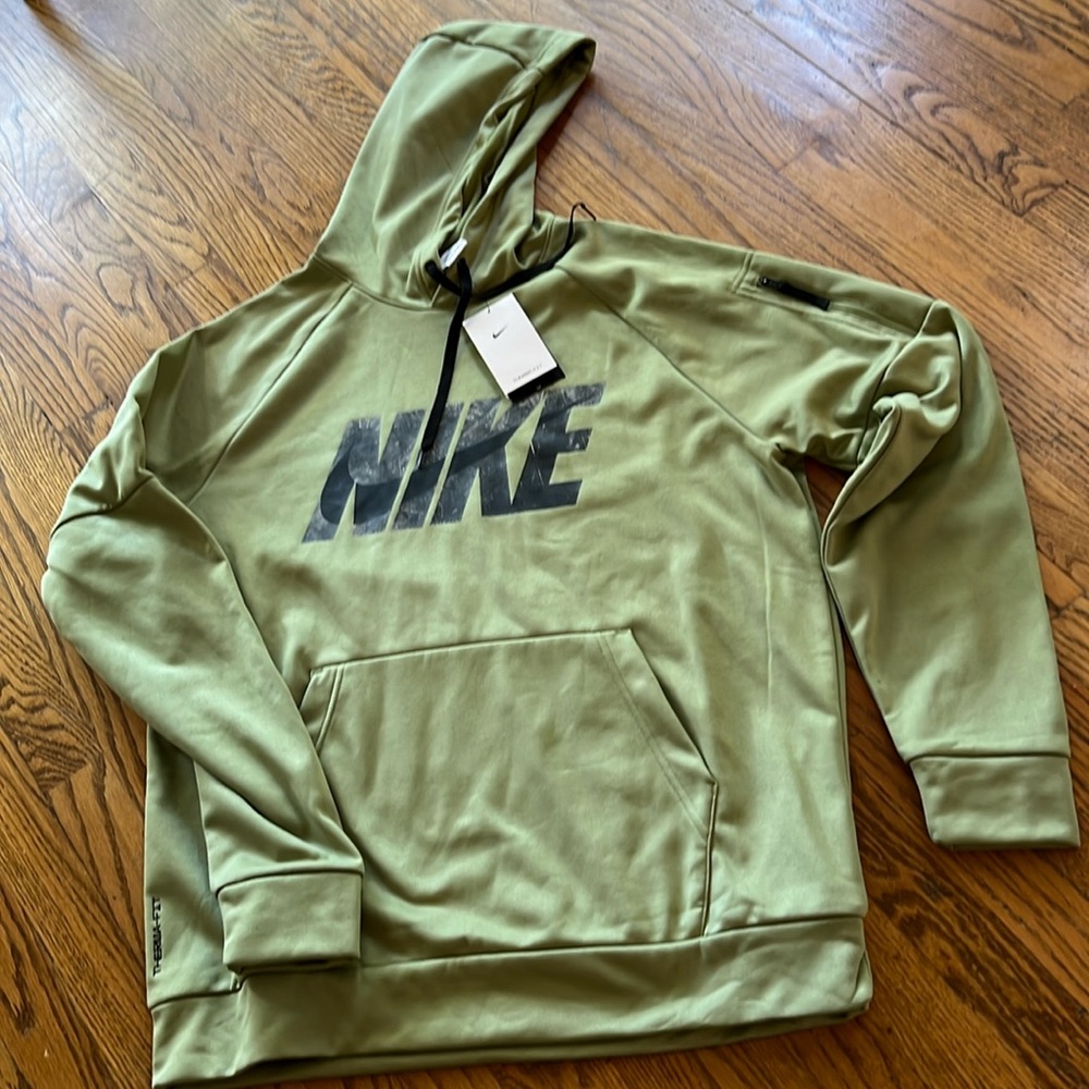 NIKE NWT Large Tall L-Tall Mint Green Hoodie with Zipper on L Sleeve